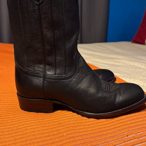 Tecovas Men’s Boots Jackson Size 11EE Jet Black Worn Once - Picture 5 of 9